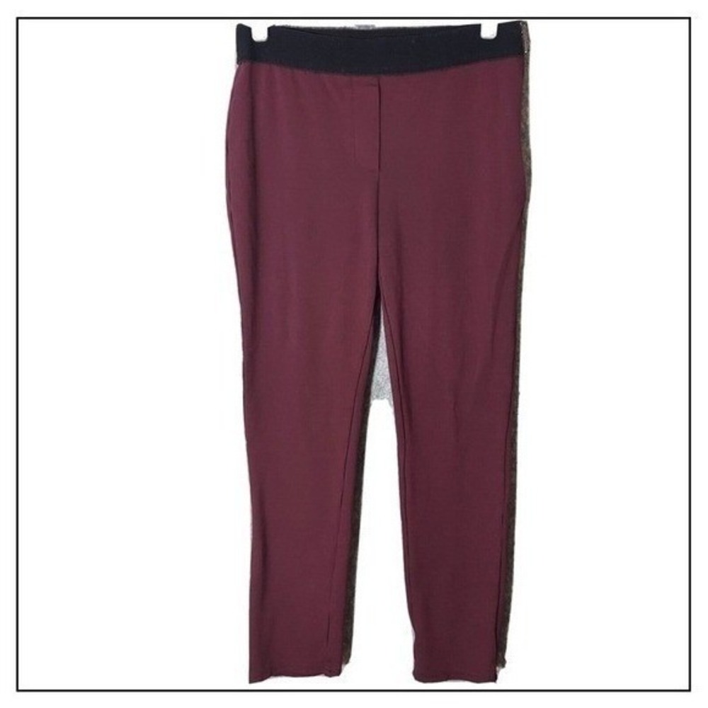 White House Black Market Pants 4 Burgundy Ponte‎ Skinny Career Office Stretch